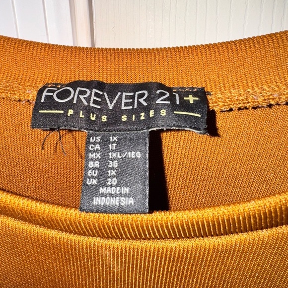 Forever 21 Black and Orange Graphic Mini Dress - Picture 2 of 3